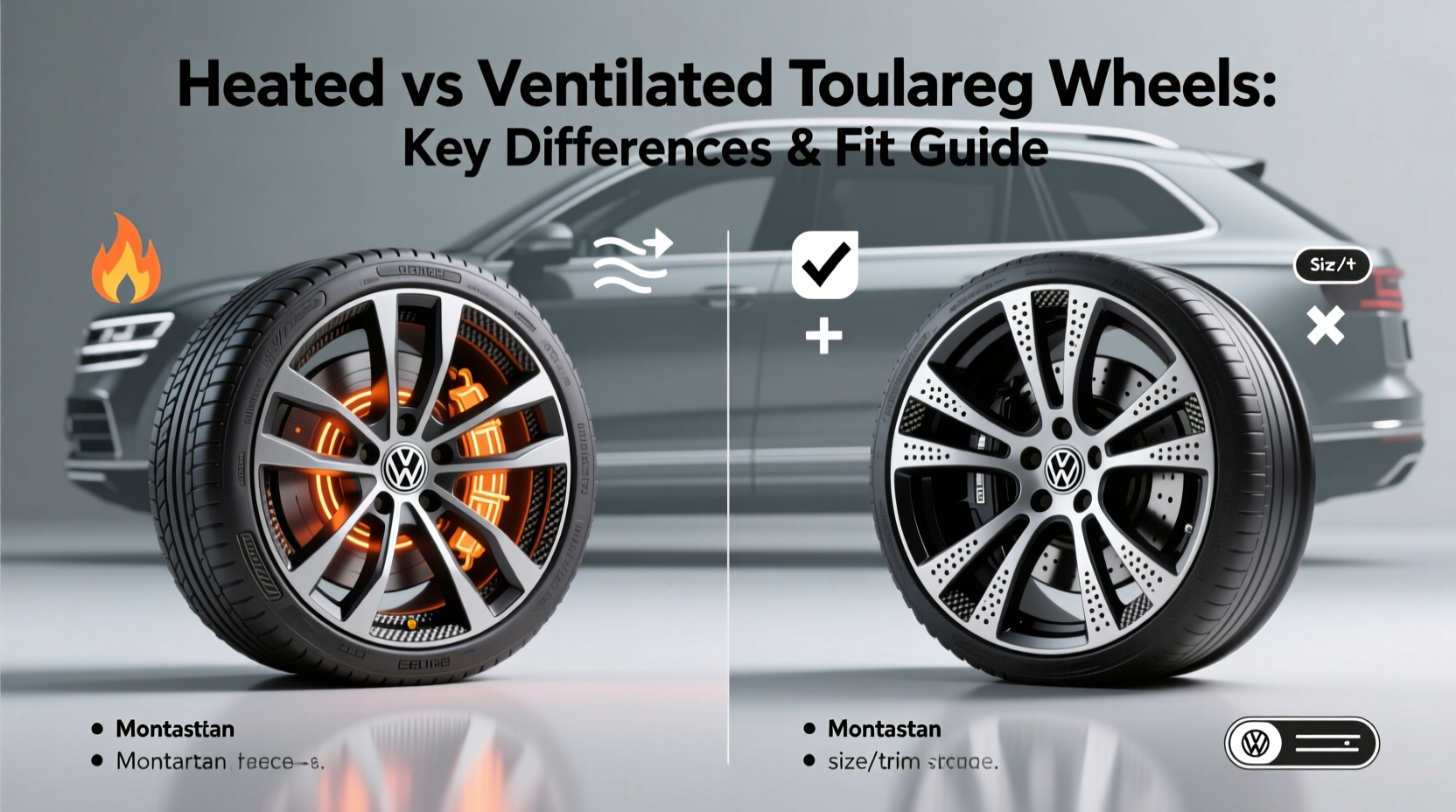 heated vs ventilated touareg wheel