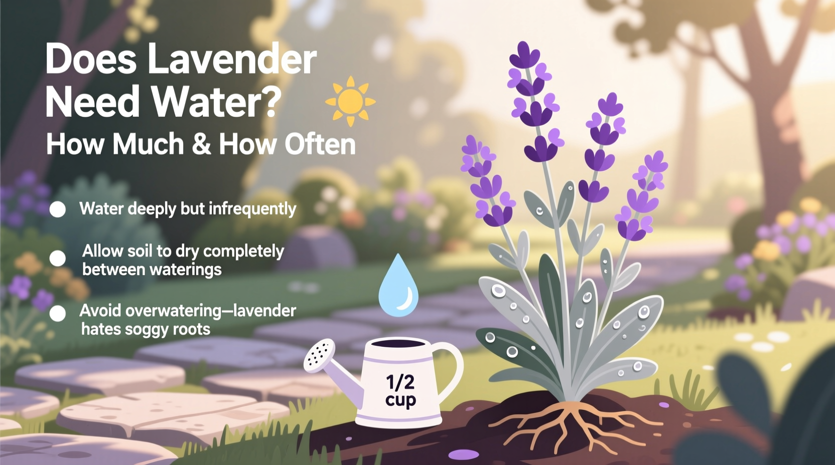 does lavender need water