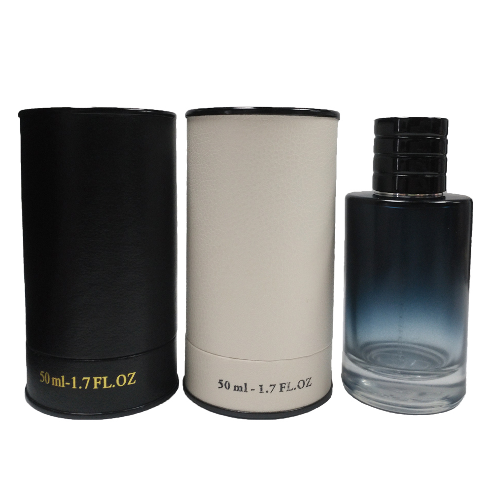 eco cosmetic box 50ml cylinder packaging for perfume