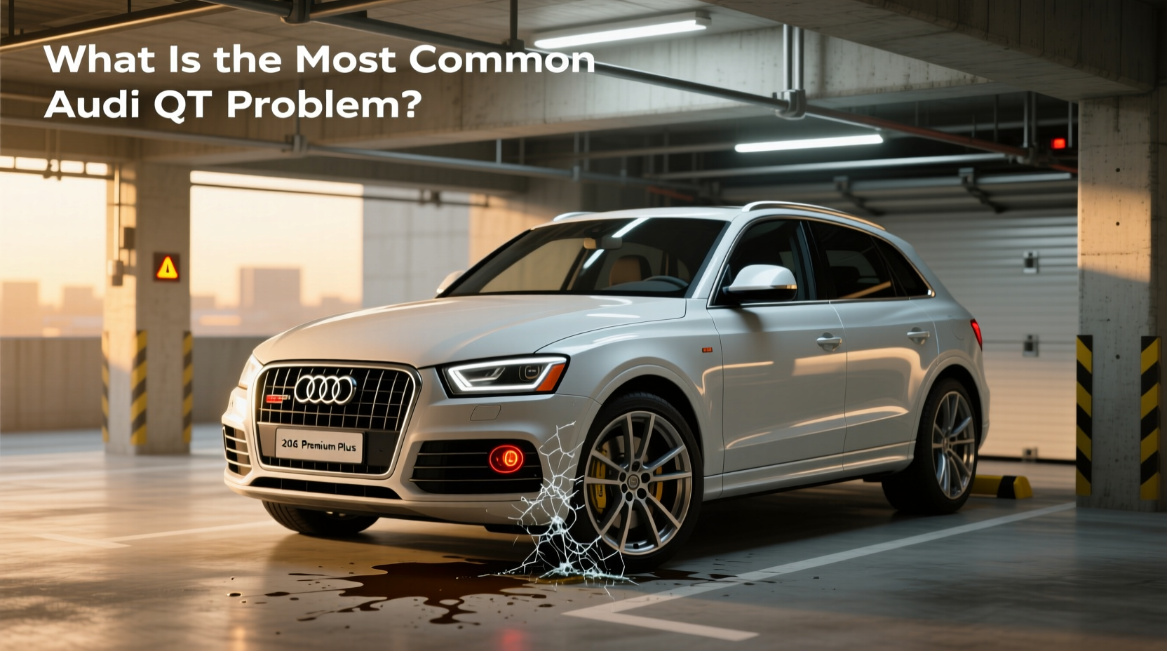 Interior view of 2016 Audi Q5 showing dashboard and MMI screen
