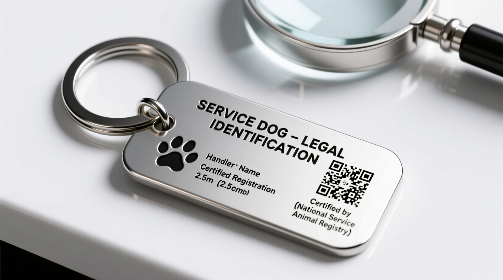how to create a personalized service dog id tag that meets legal and practical standards