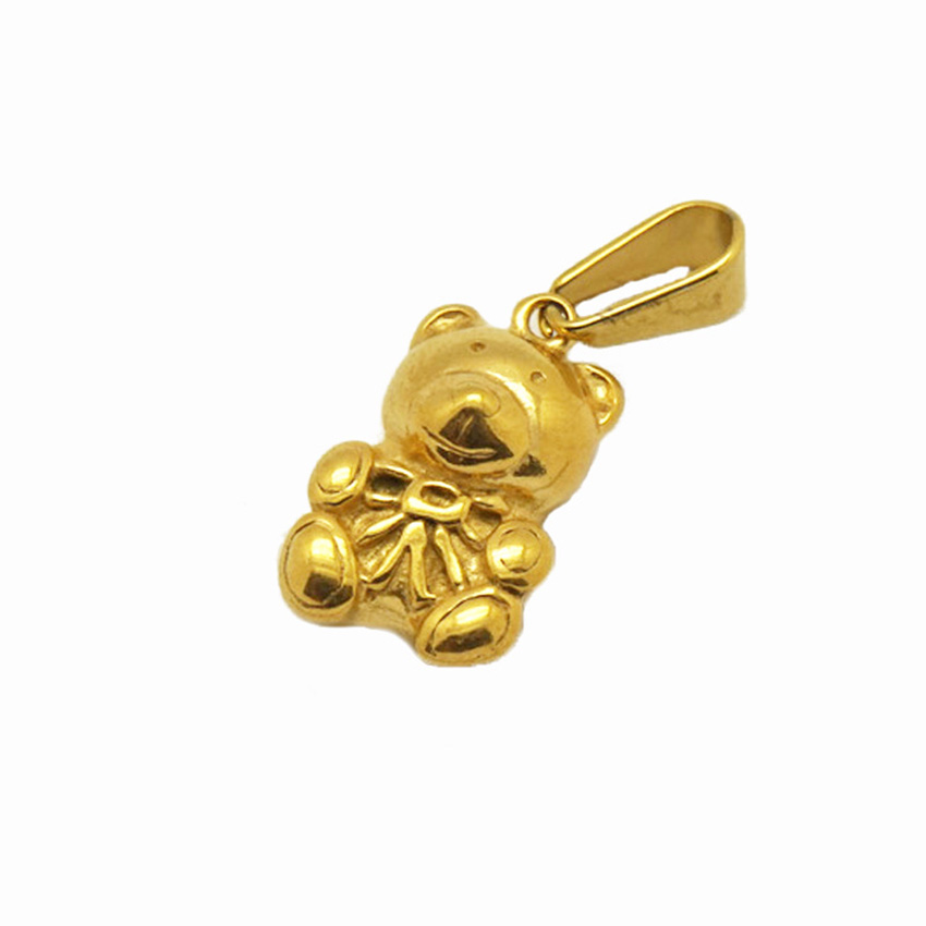 金熊吊坠时尚不锈钢饰品为妇女考拉项链魅力吊坠