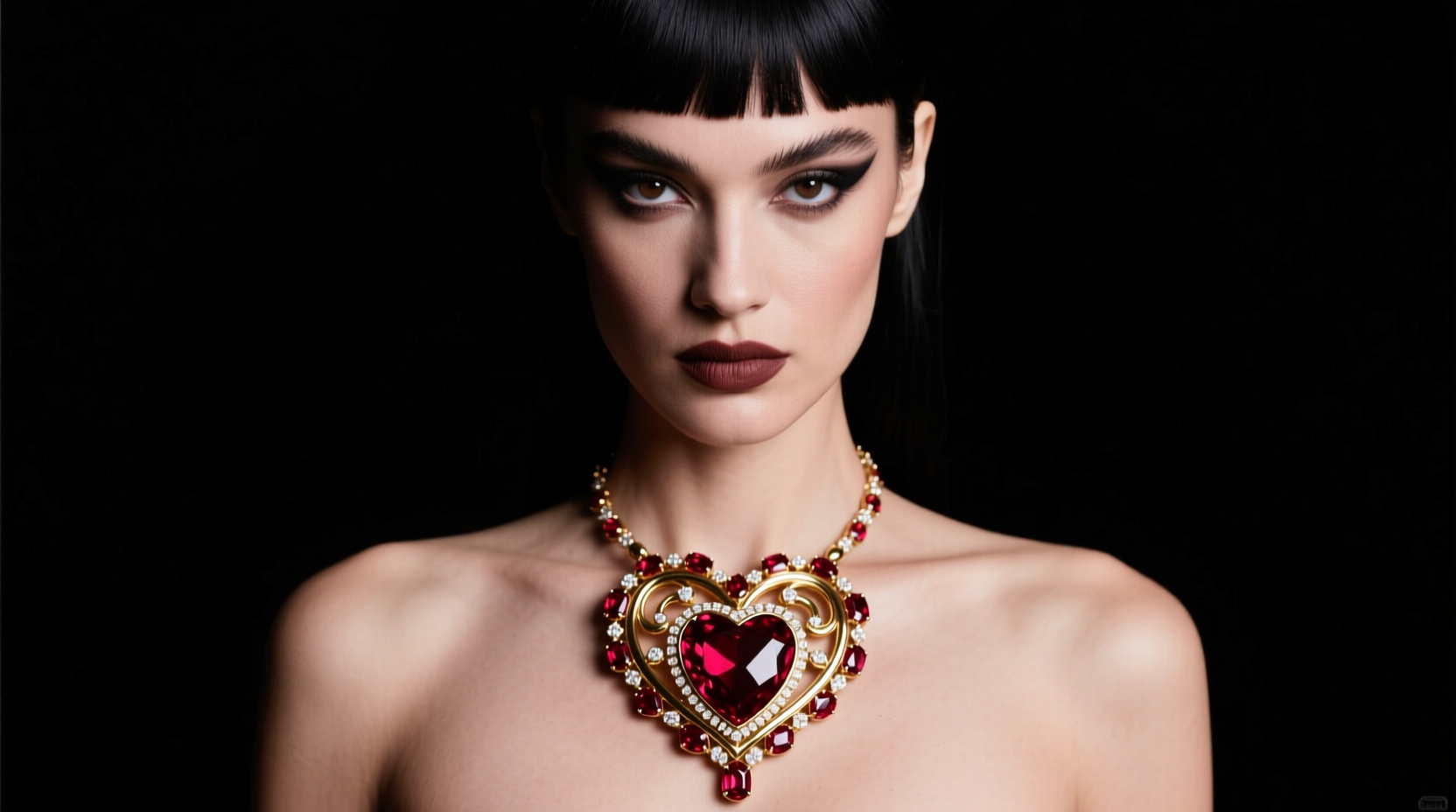 how to style a heart necklace to create a bold and memorable statement