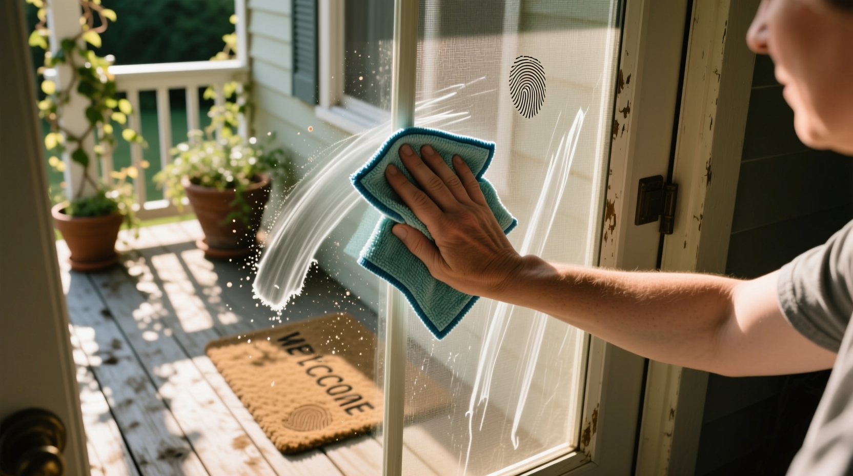 how to clean screens on porch