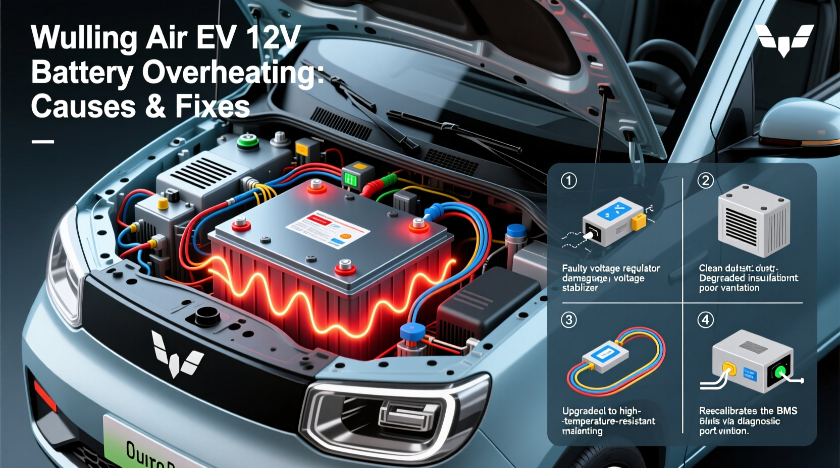 wuling air ev 12v overheat issue
