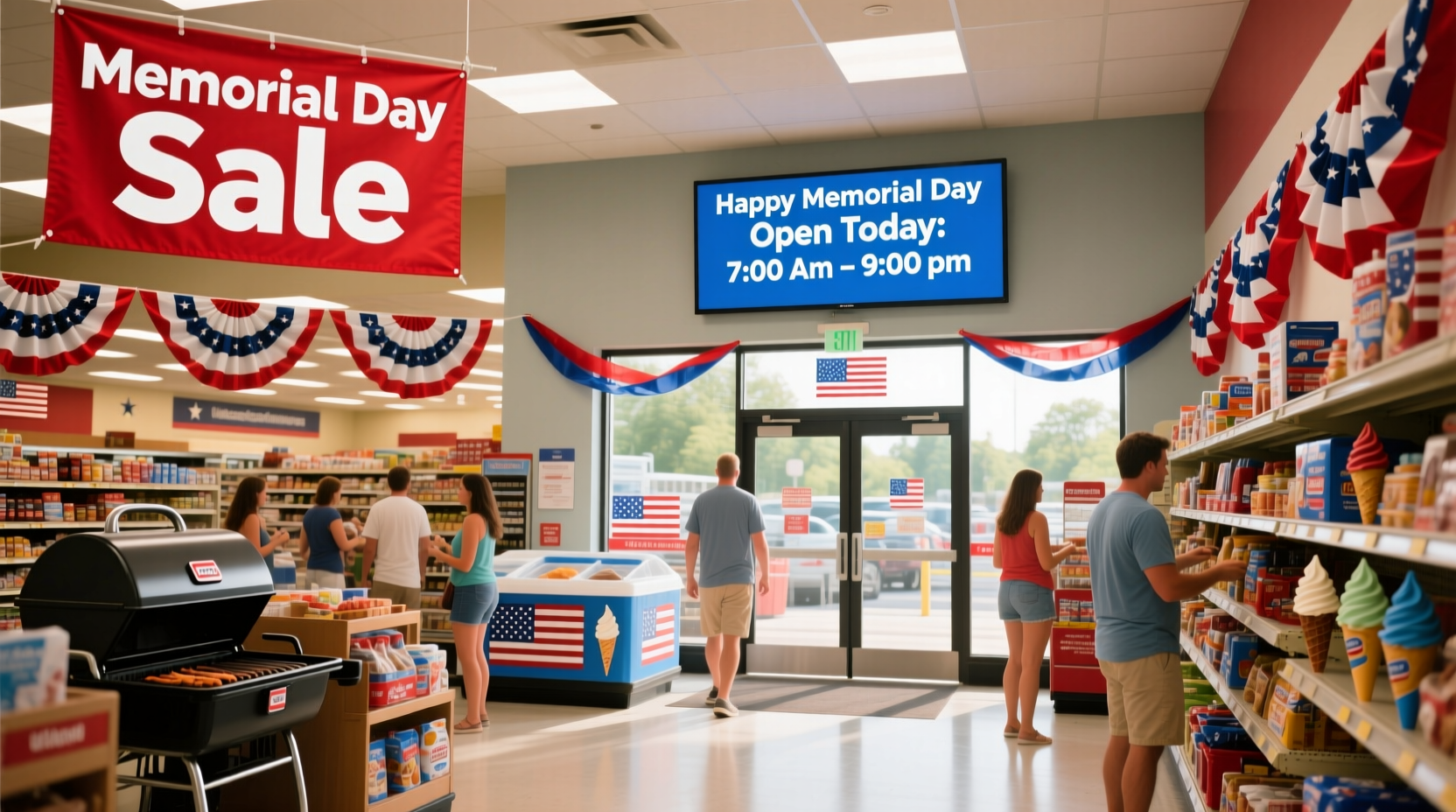 is stop shop open on memorial day