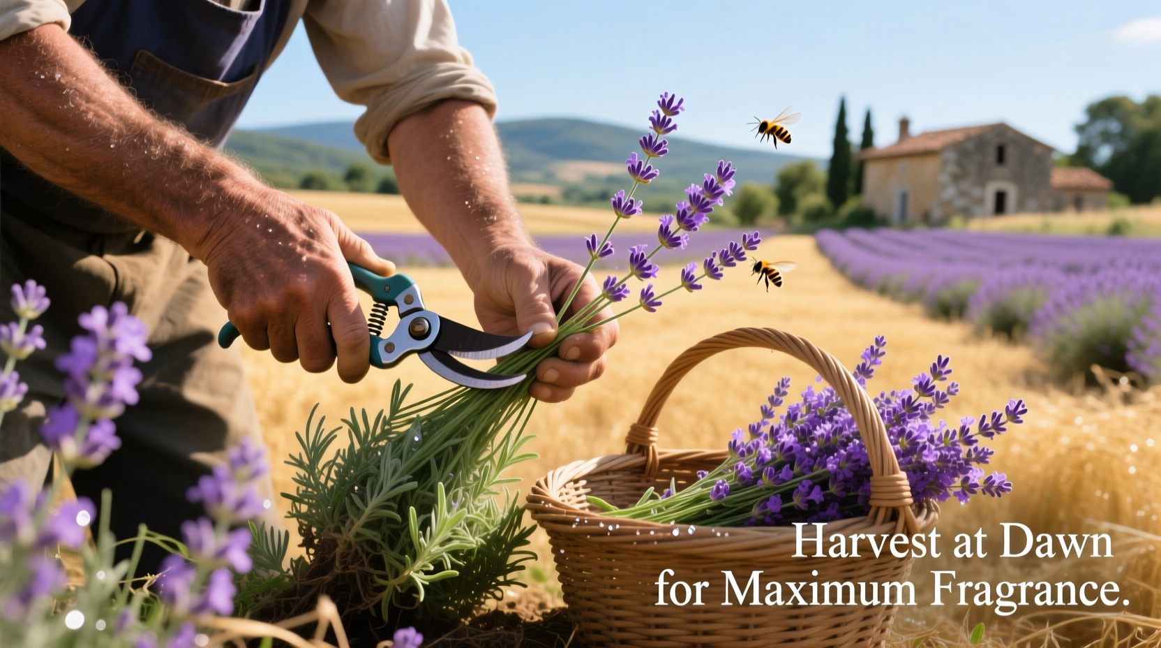 how to harvest french lavender