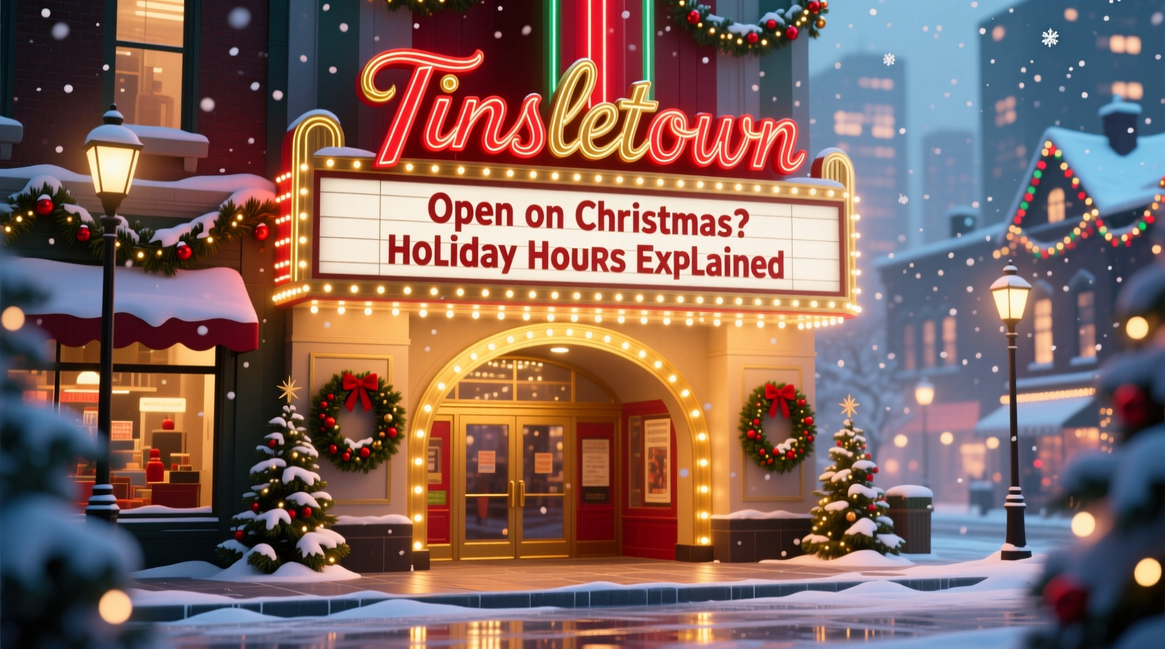 is tinseltown open on christmas