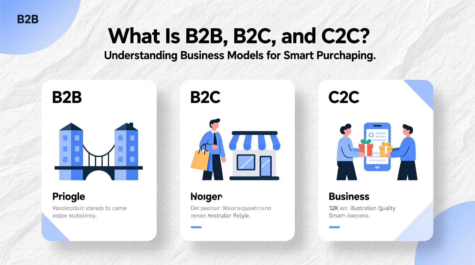 what is b2b and b2c and c2c