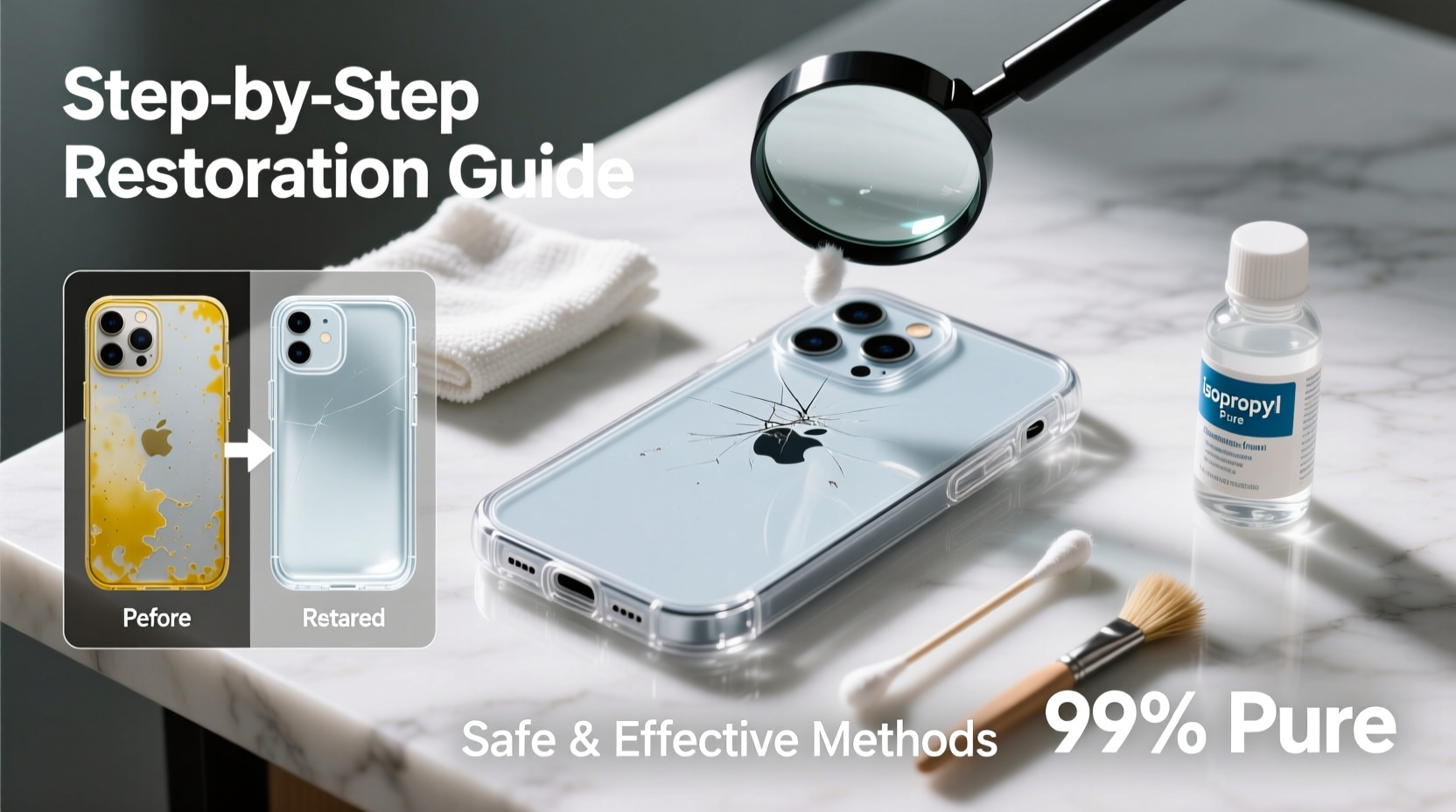 the ultimate guide to safely clean and restore your transparent tpu iphone case