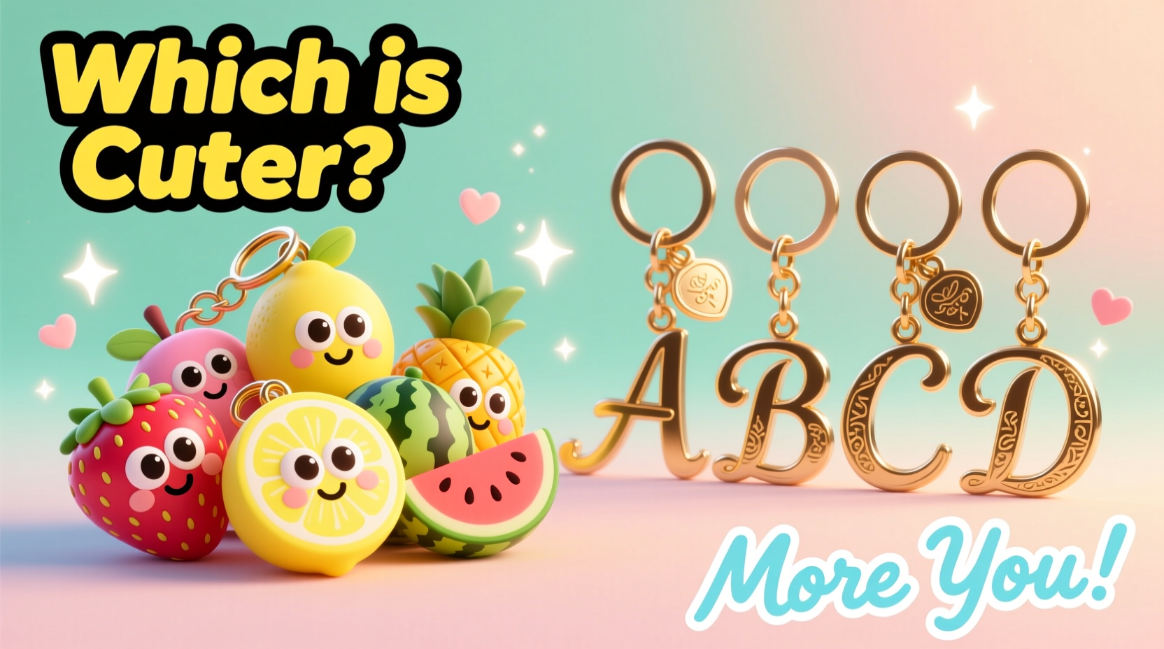 Fruit Vs Letter Keychains Which Ones Cuter And More You