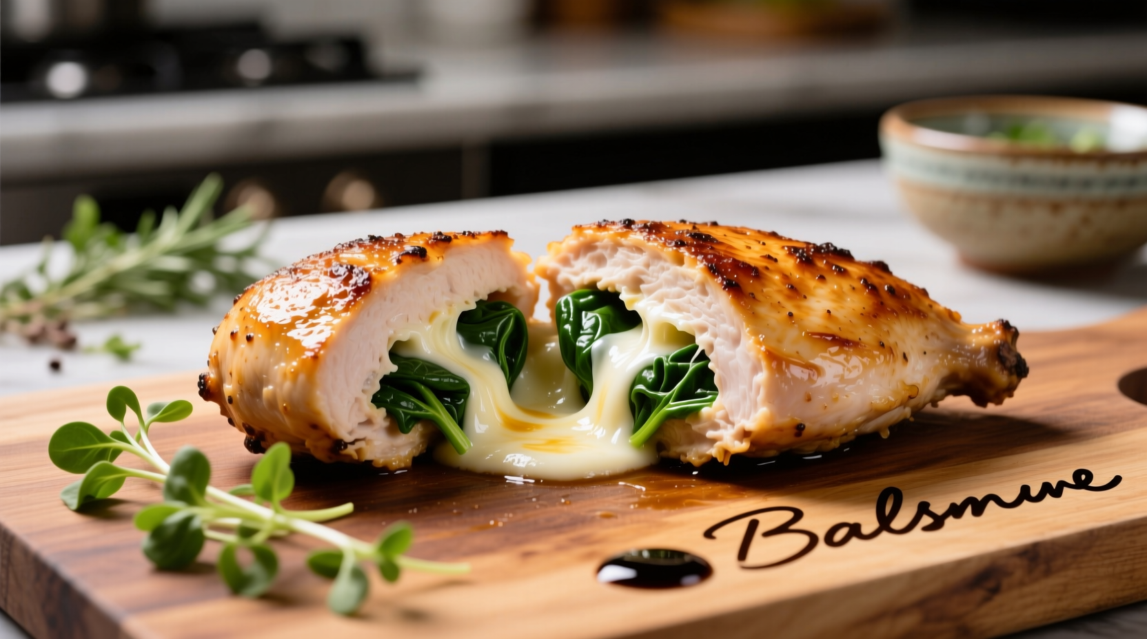 Perfect Spinach and Mozzarella Stuffed Chicken Recipe