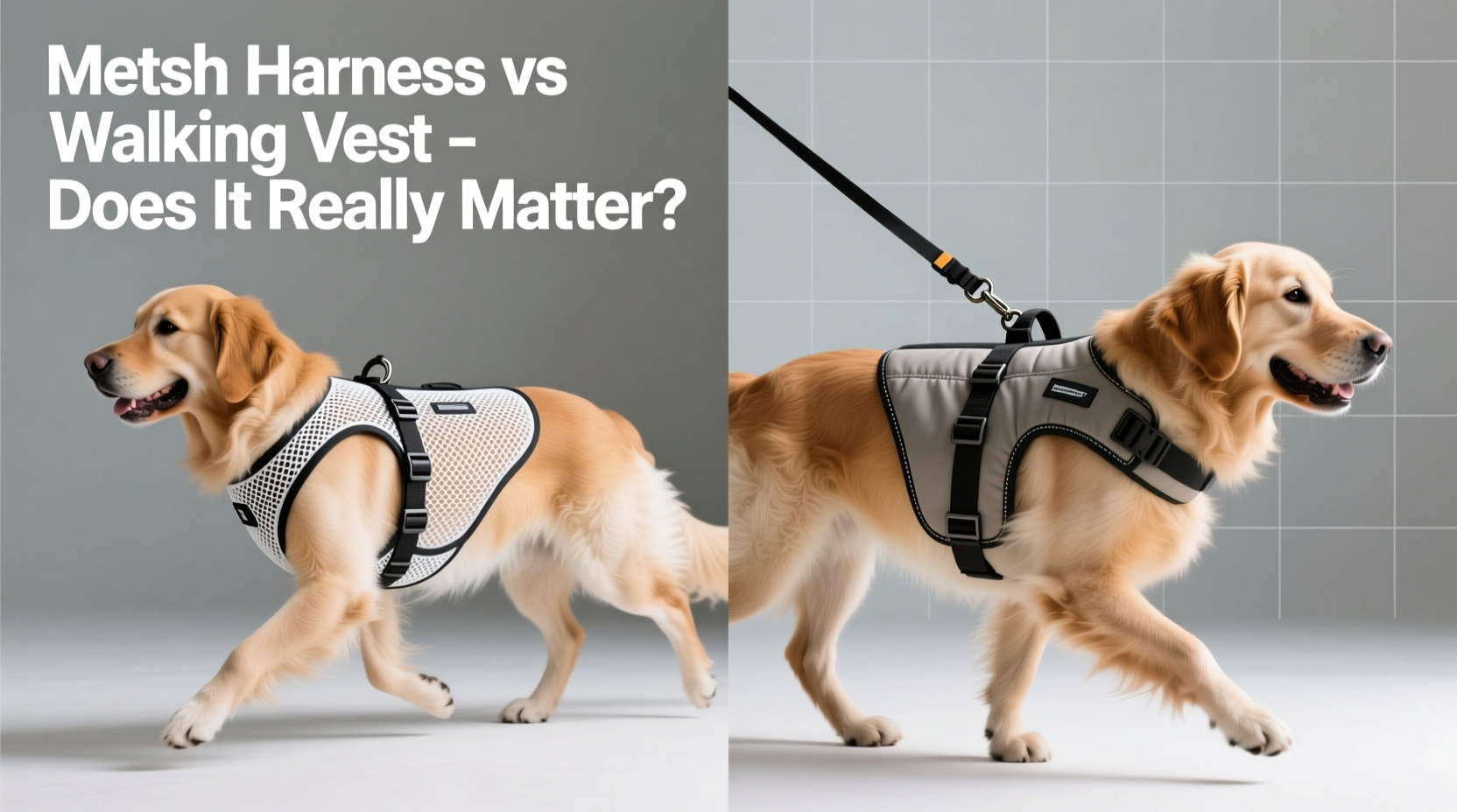mesh harness vs walking vest for dogs does it really matter