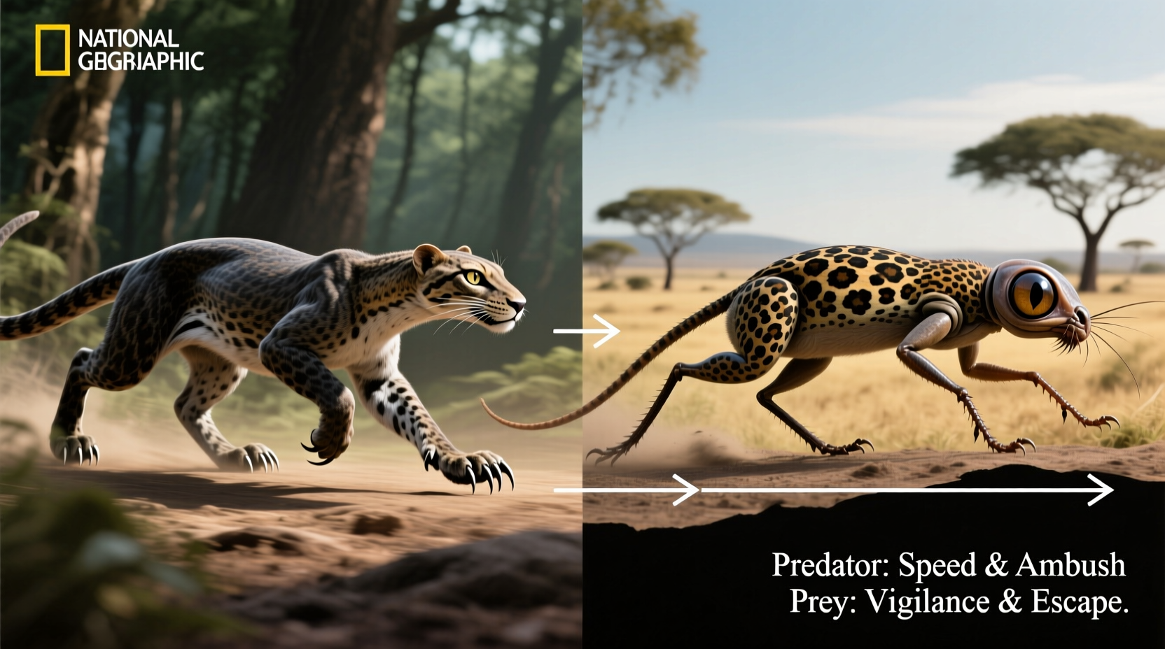 why does the predator look different in prey design evolution