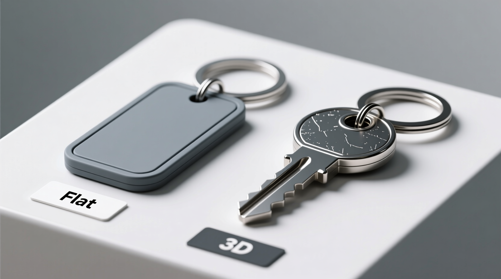 3d vs flat keychains does the extra dimension even matter or is it just hype