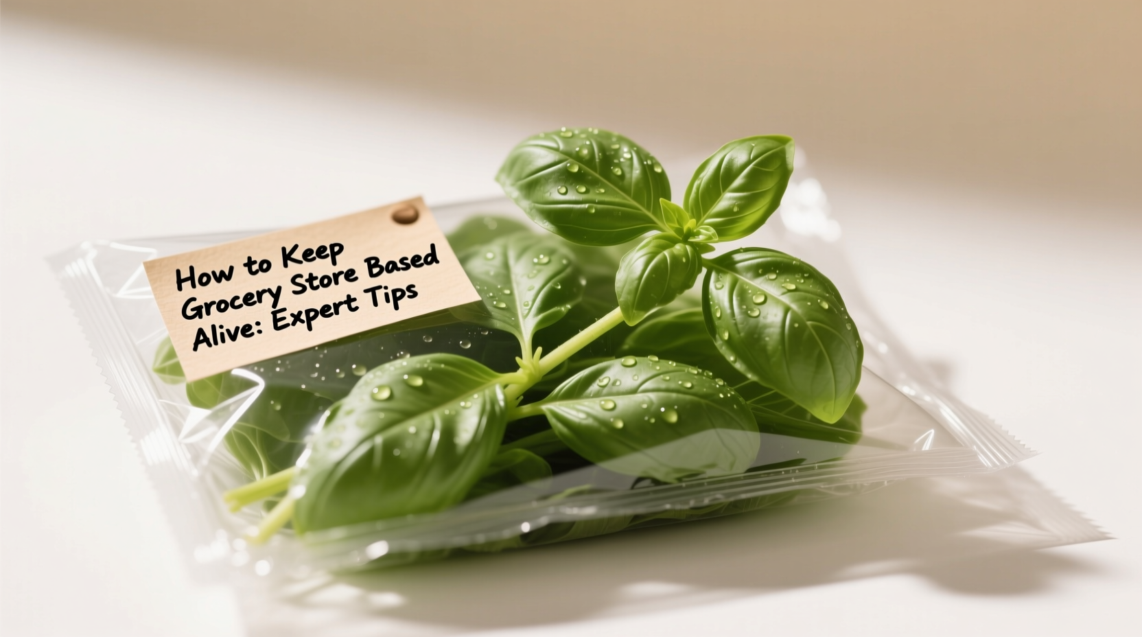how to keep grocery store basil plant alive