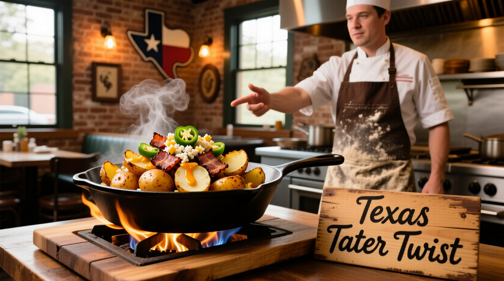 Houston restaurant serving gourmet potato dishes with Texas flair