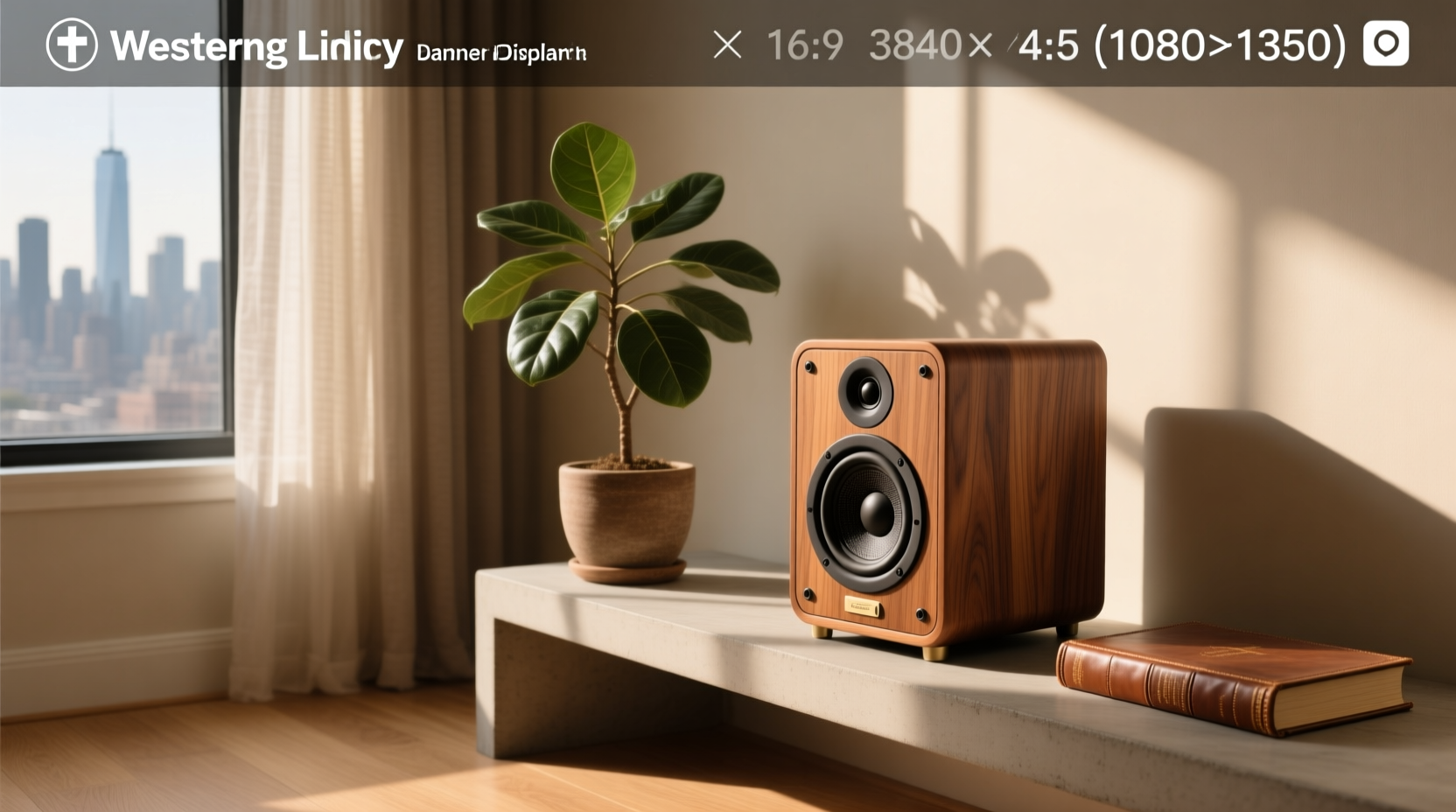 wooden speaker
