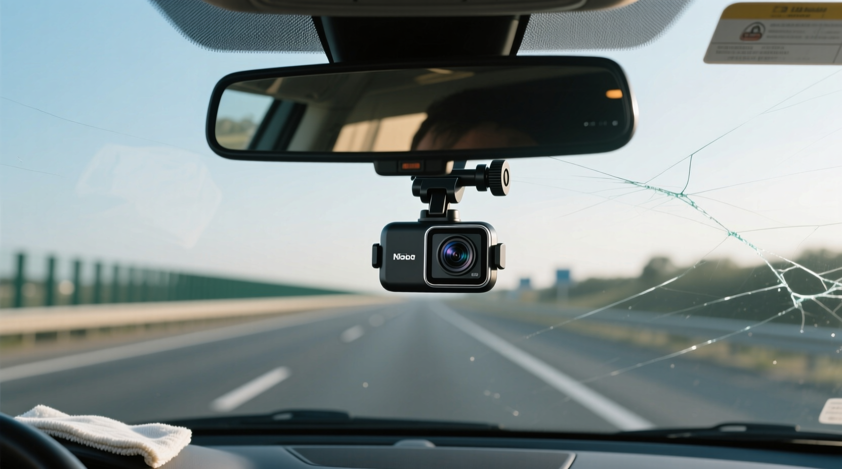where is the best place to mount dash cam on windshield for clear view