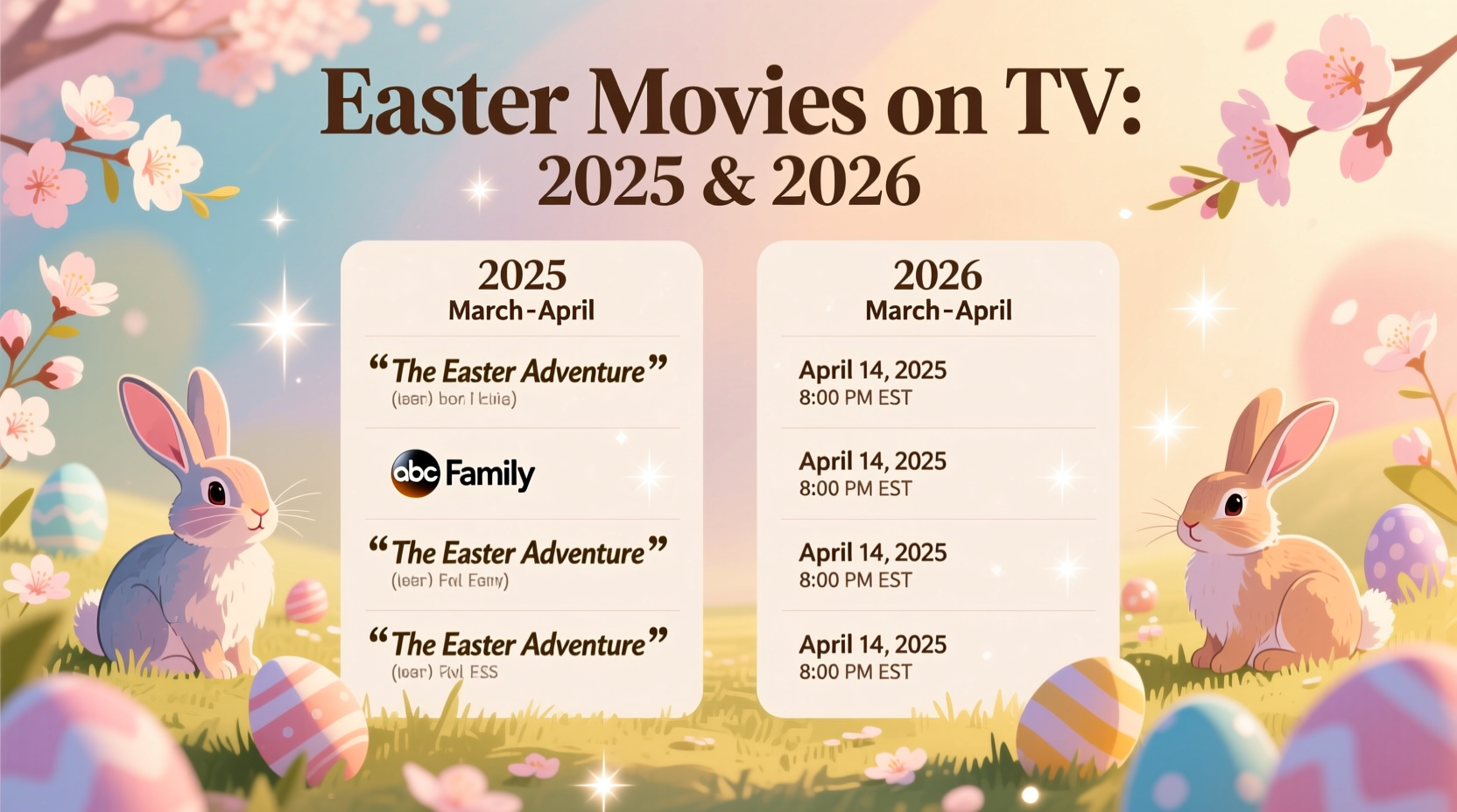 when are easter movies on tv