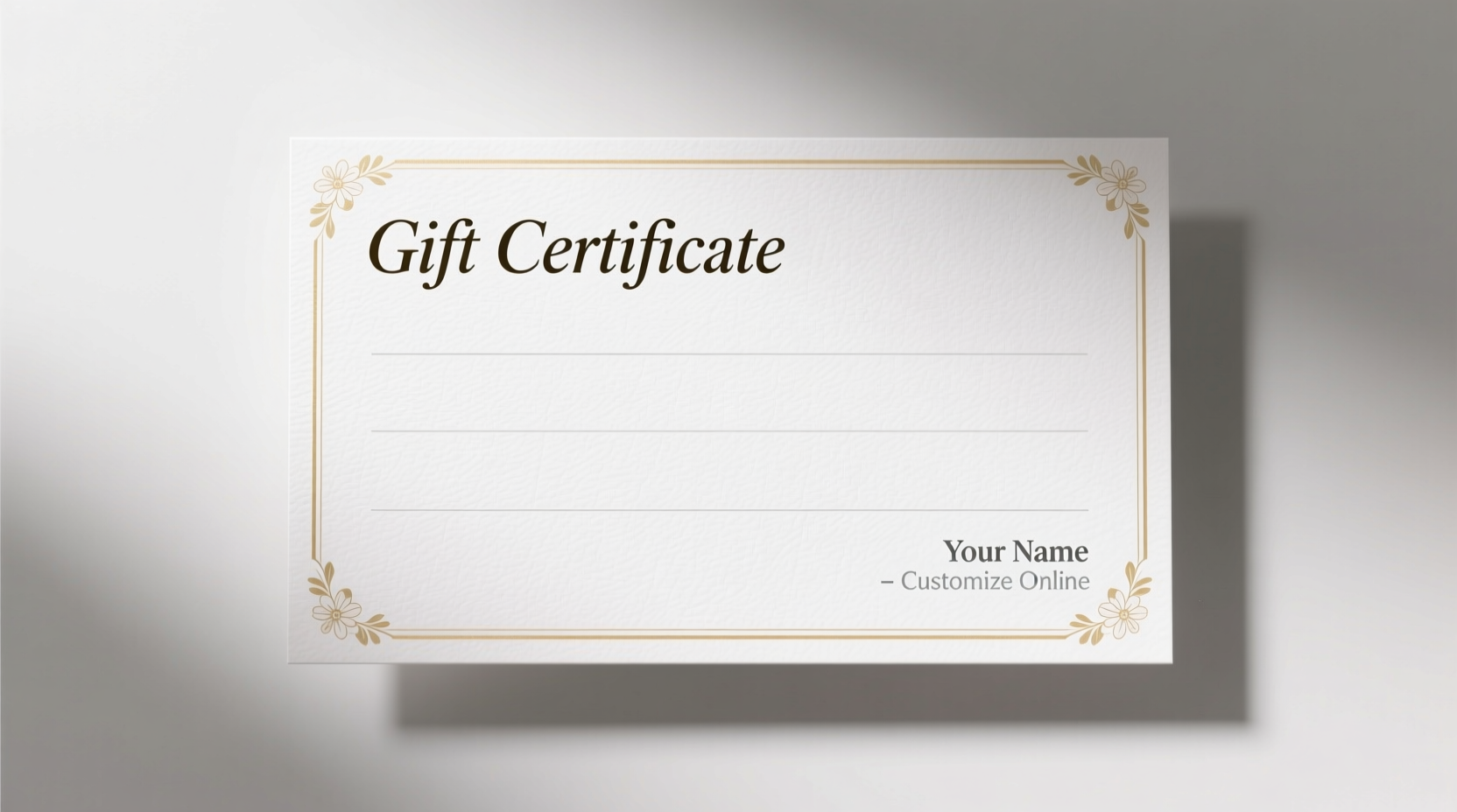 free blank gift certificates print customize easily online