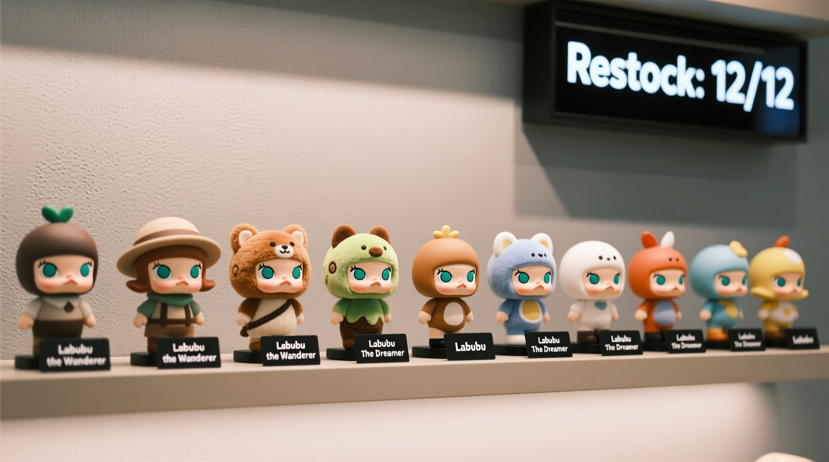how many labubus does popmart restock