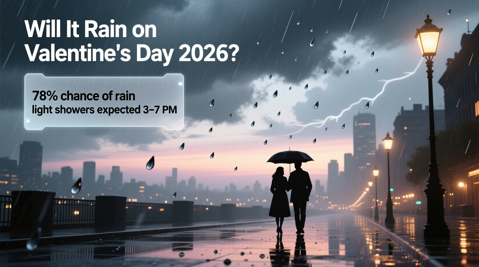 will it rain on valentines day