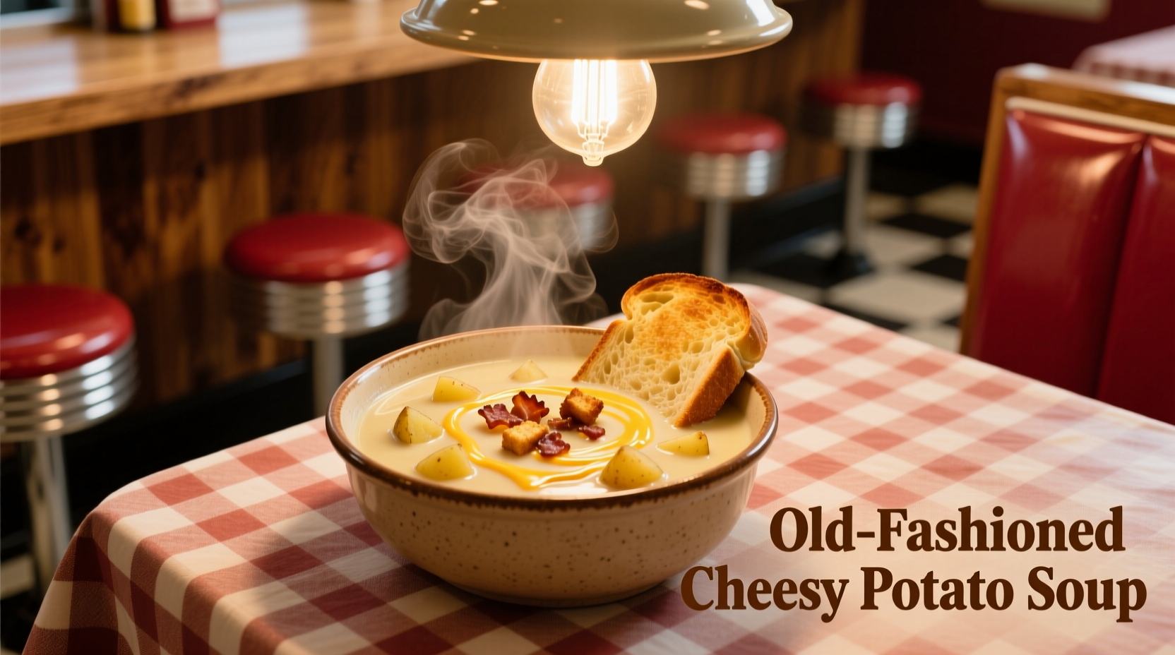 Classic Old Fashioned Cheesy Potato Soup Recipe