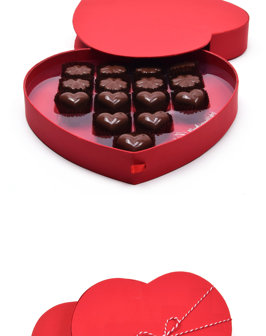 新款韩版桃心巧克力礼盒现货情人节生日心形盒子 - buy heart shaped