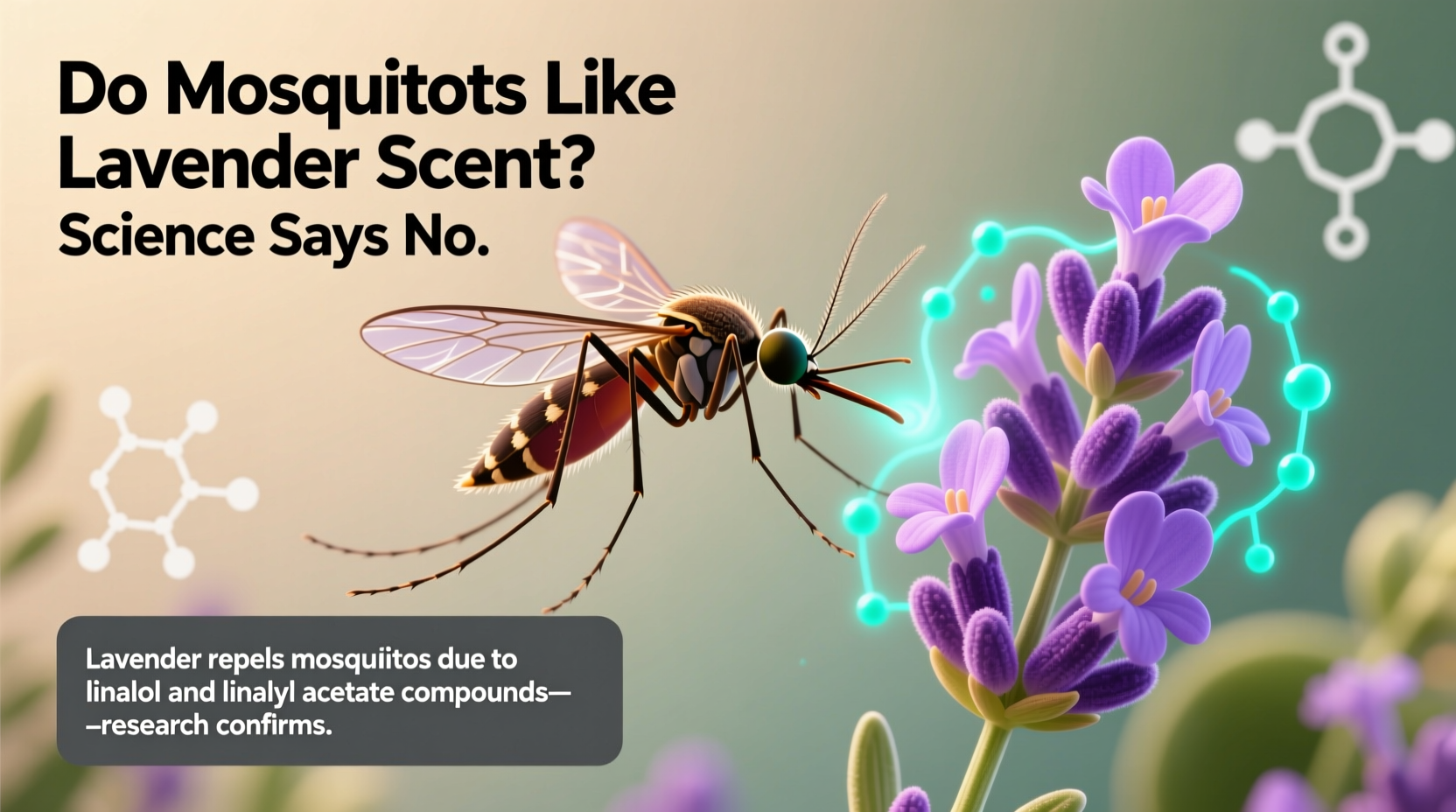 do mosquitoes like lavender scent