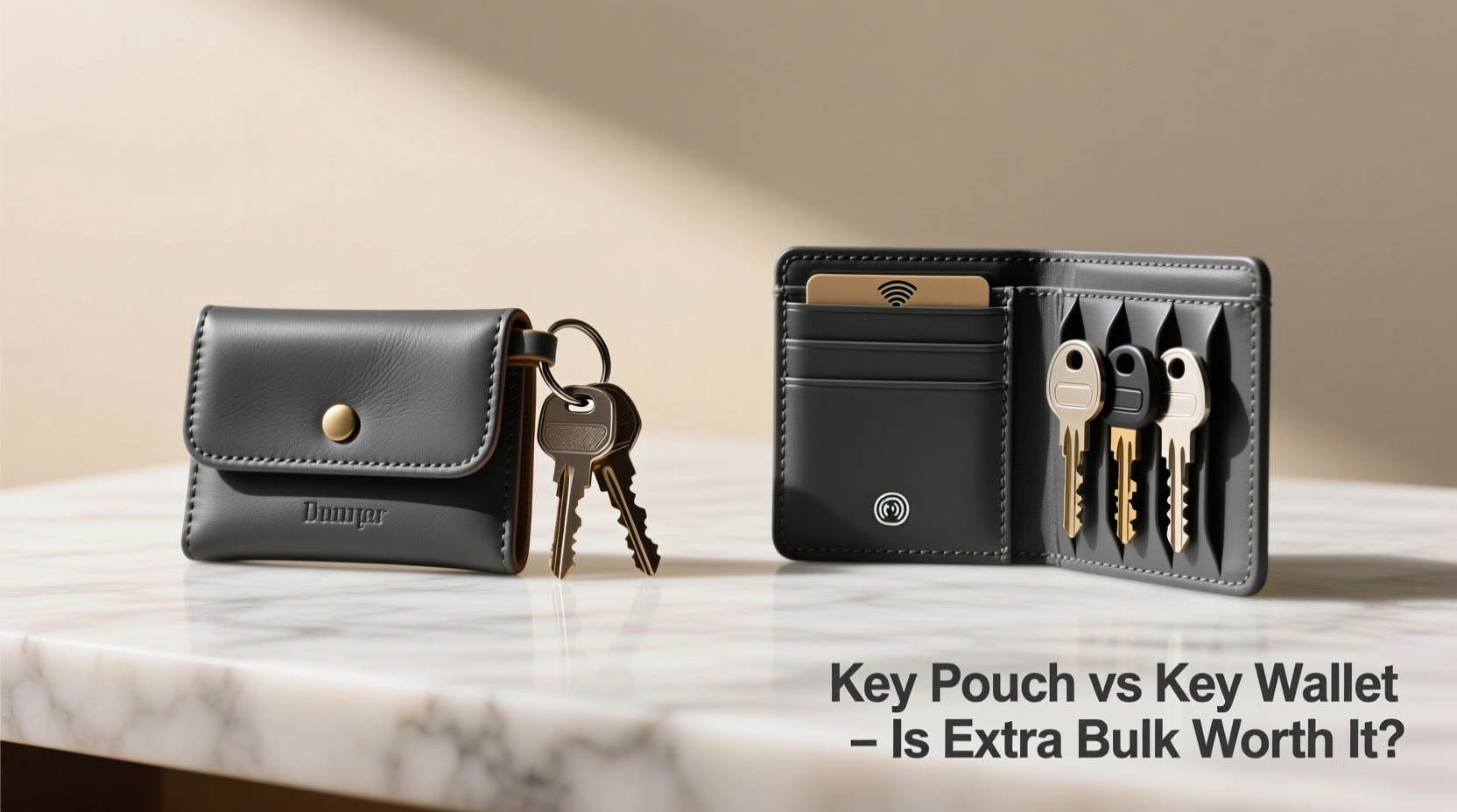 key pouch vs key wallet is the extra bulk really worth it