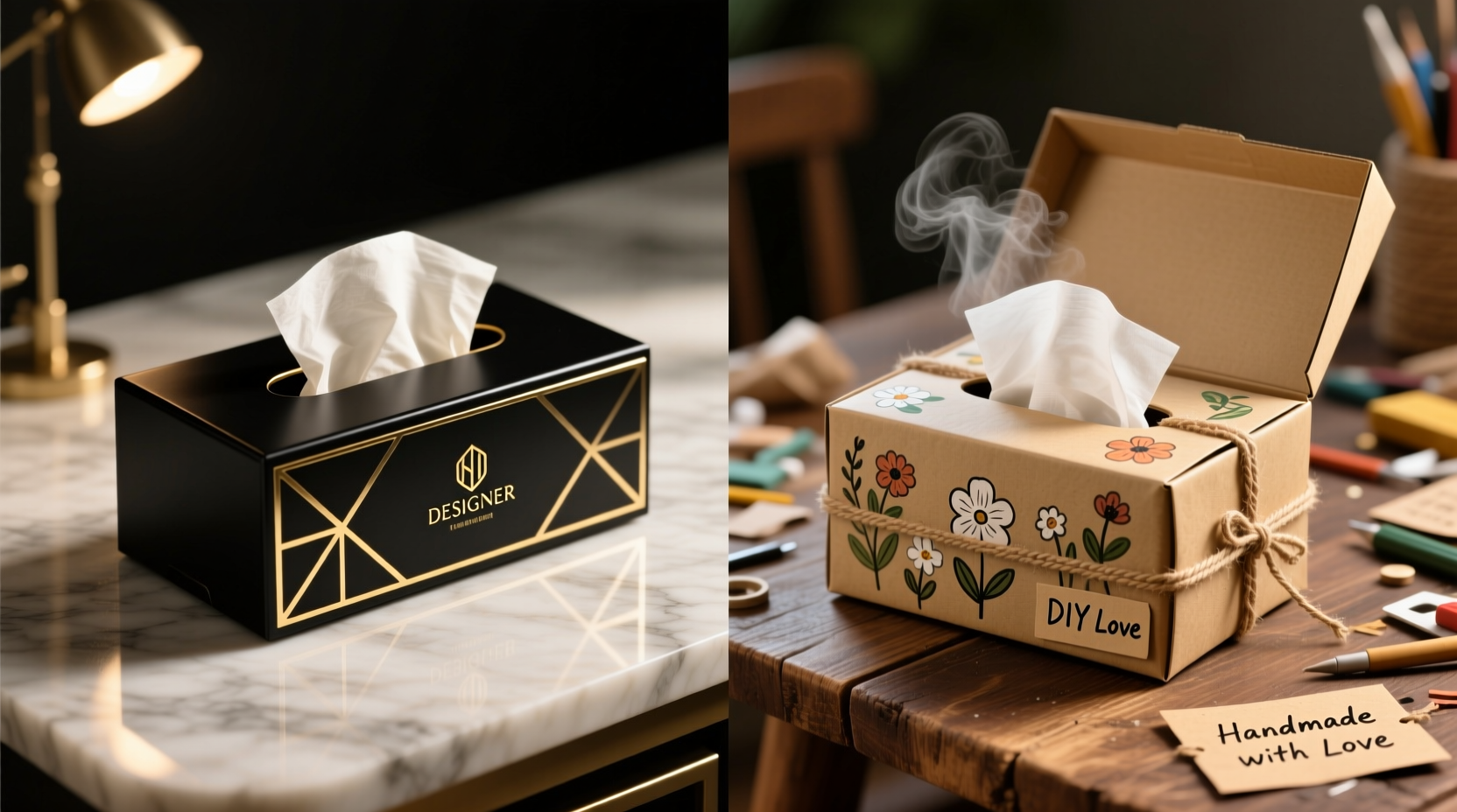 high end tissue box vs diy does a fancy box actually make a difference