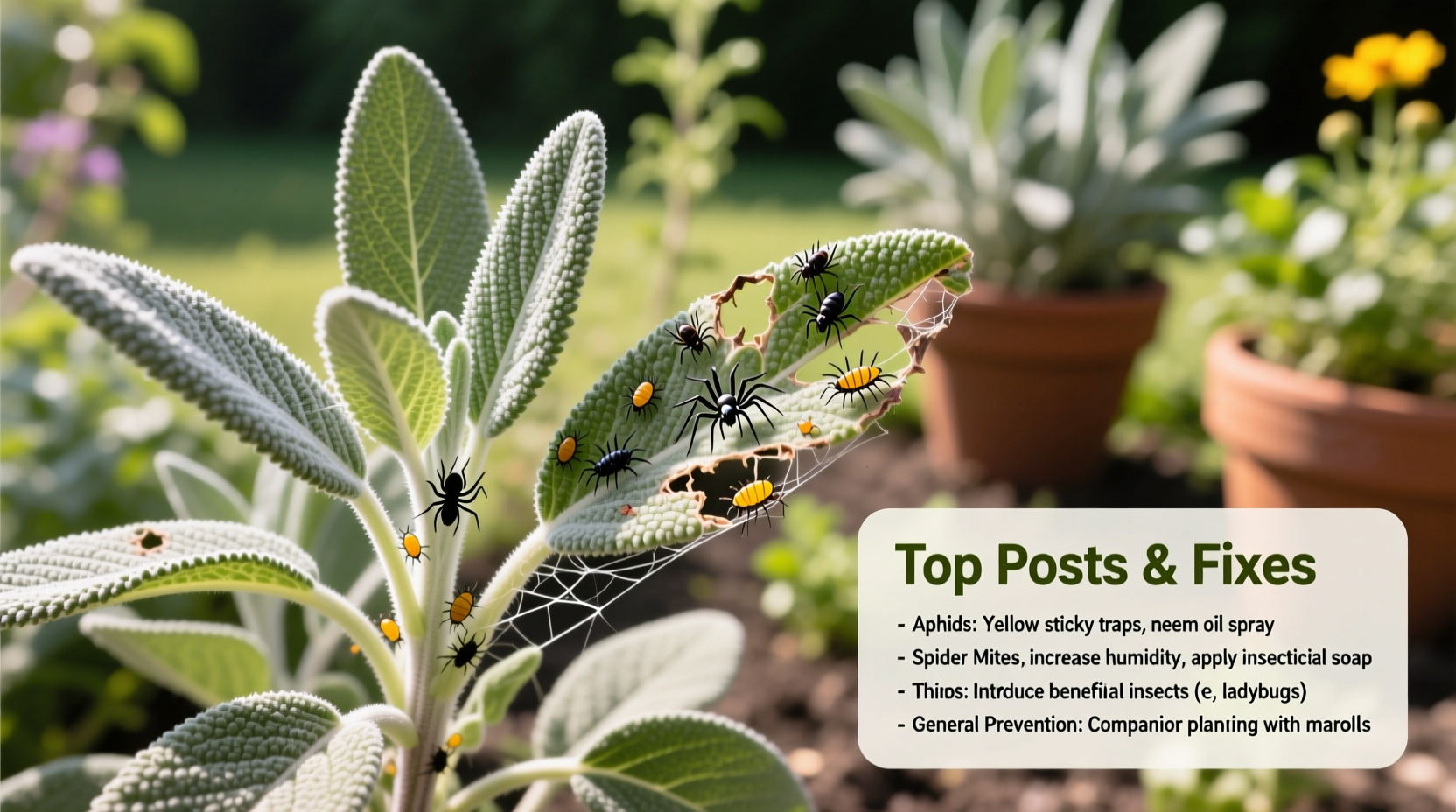 What Is Eating My Sage Leaves? Top Pests & Fixes