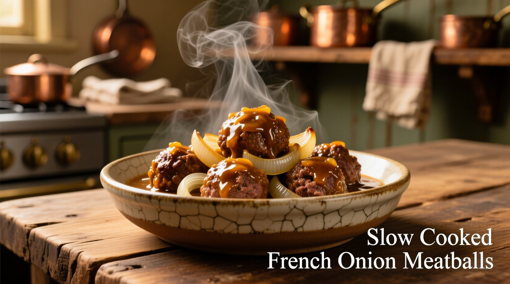 slow cooker french onion meatballs  simple recipe guide