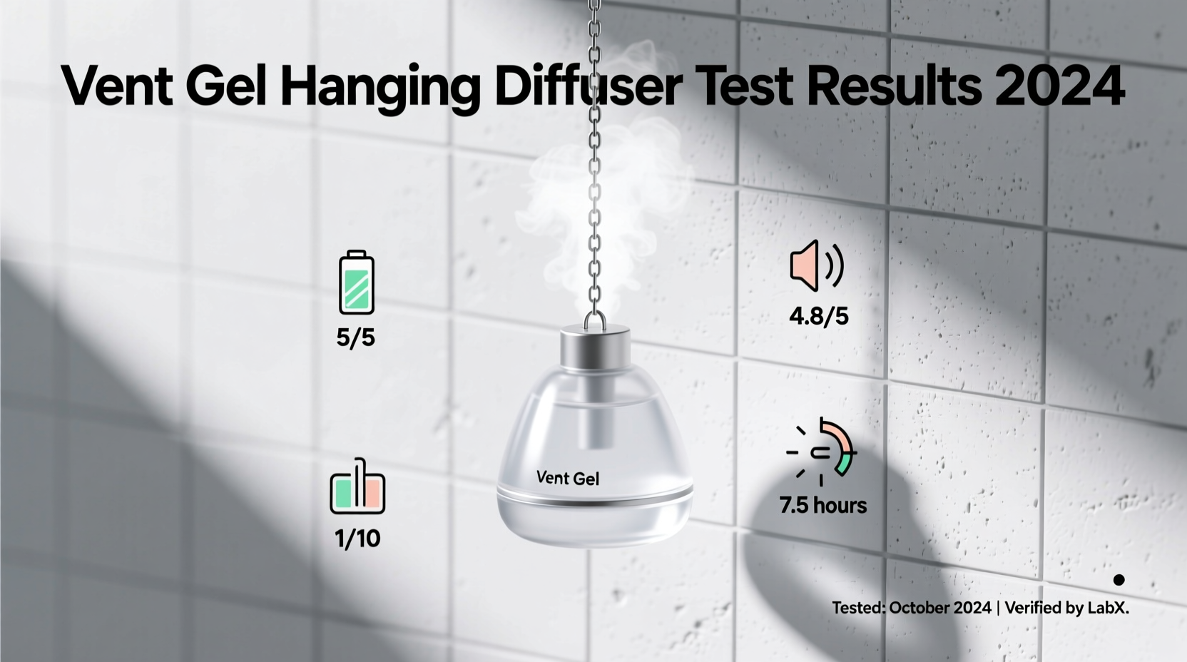 Vent Gel Hanging Diffuser Test Results 2024