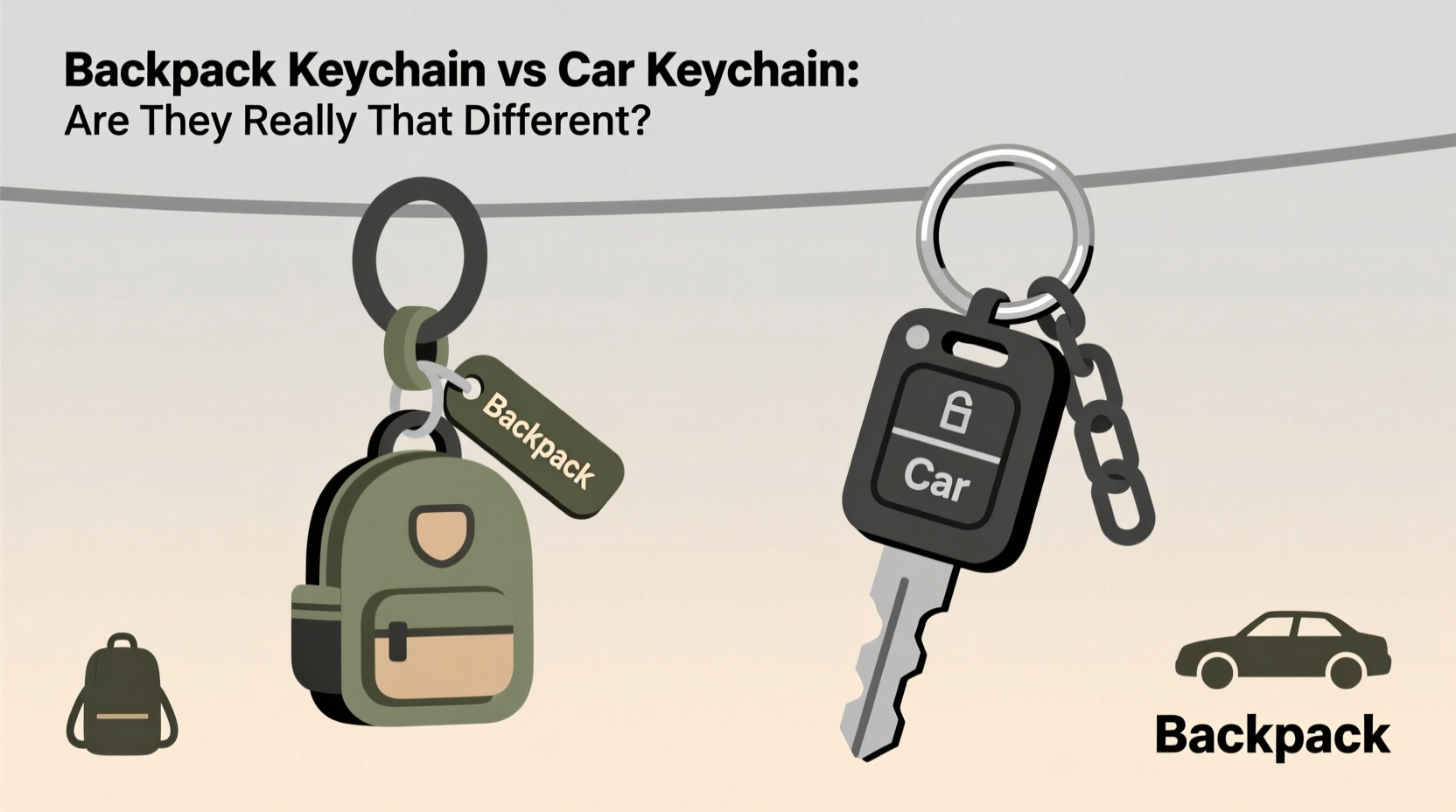 backpack keychain vs car keychain are they really that different