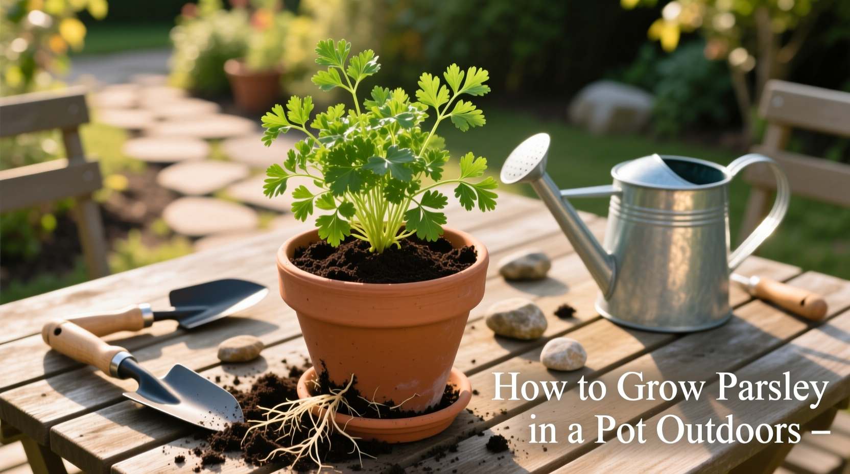 how to grow parsley in a pot outdoors