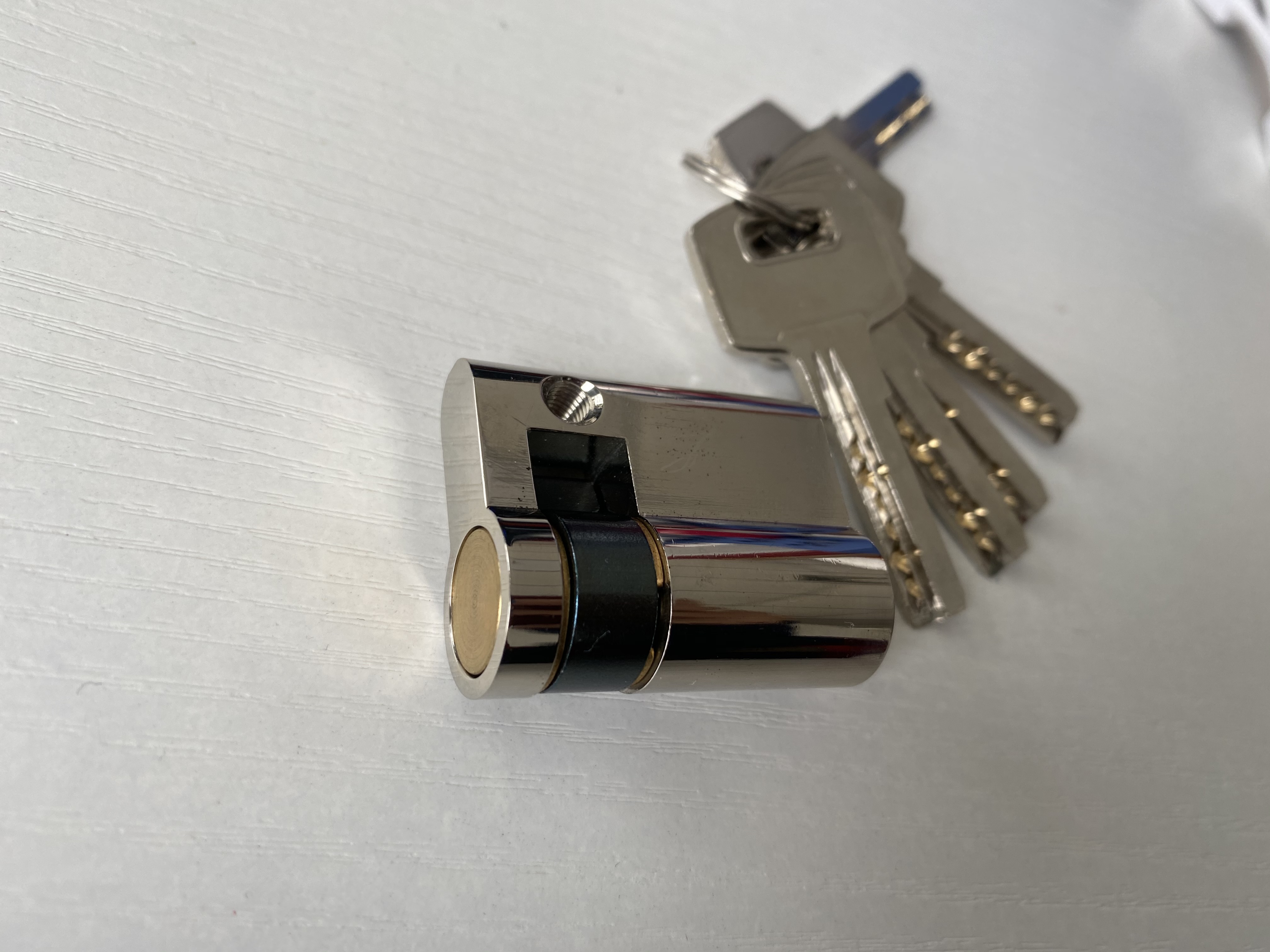 40毫米单开半黄铜缸 3 正常黄铜钥匙