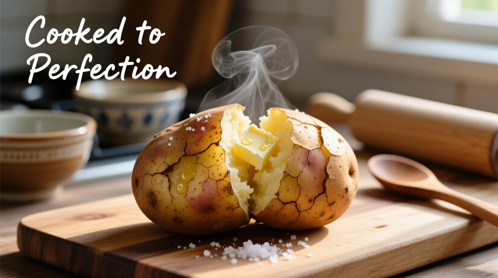 cooking baked potato