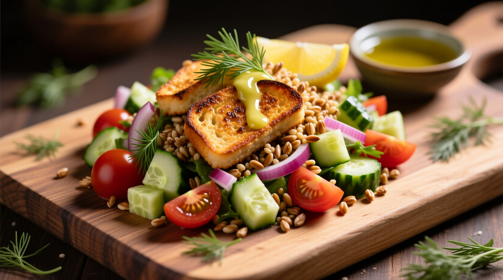 how to make toasted kasha salad