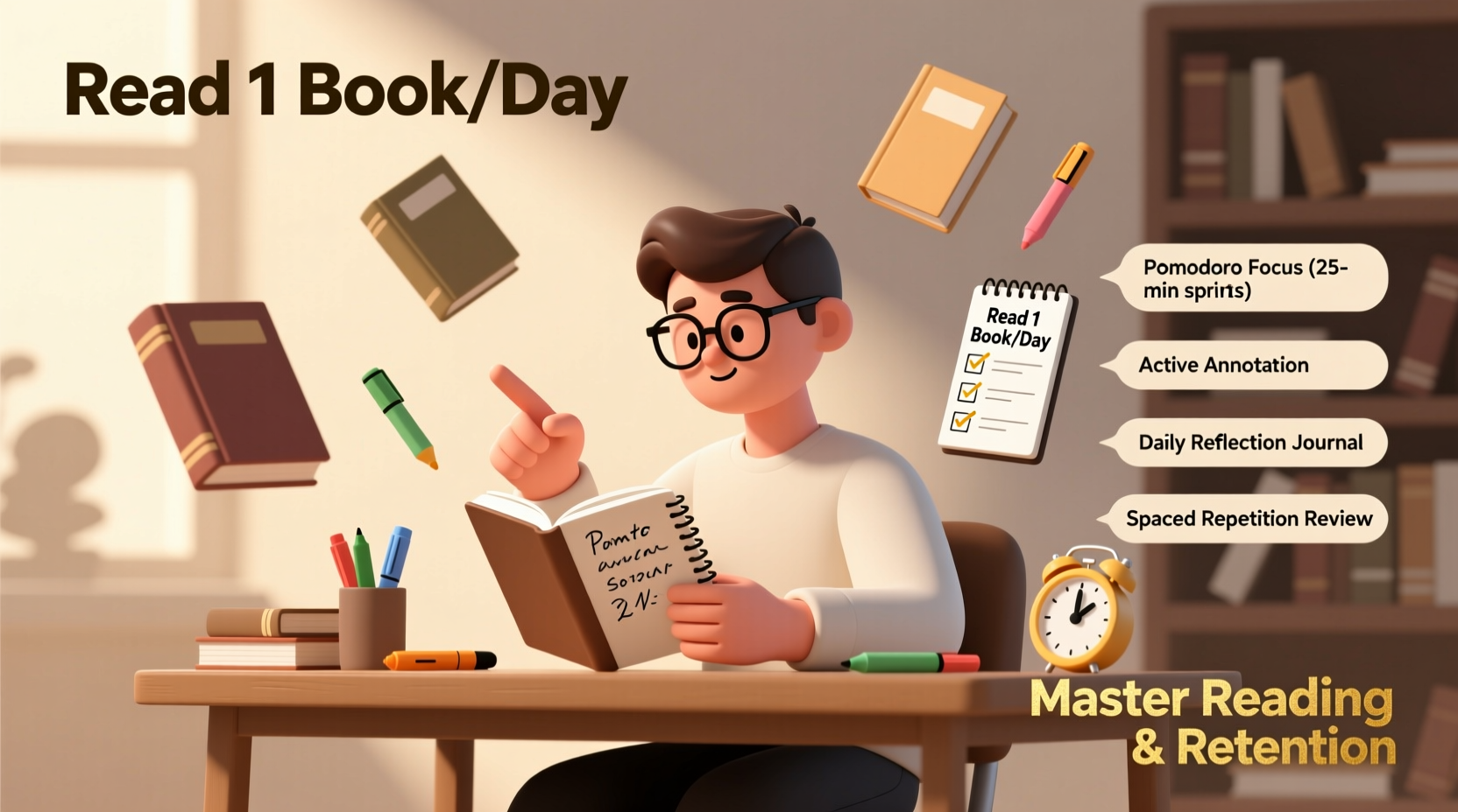 mastering the skill practical strategies to read a book a day with focus and retention