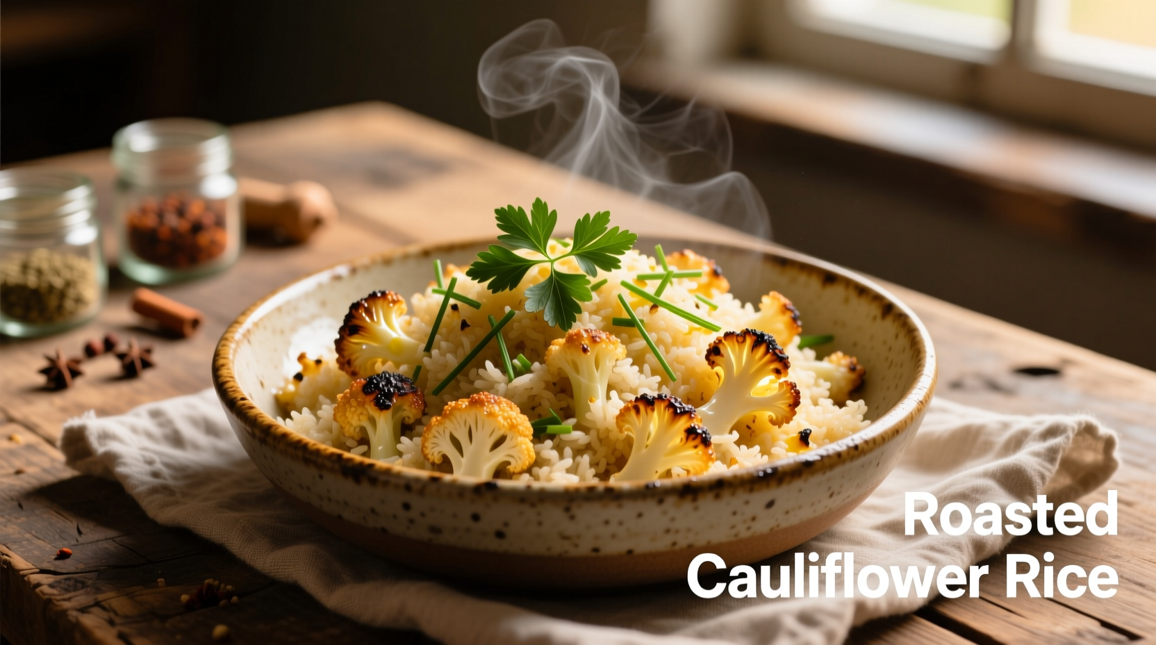 roasted cauliflower rice