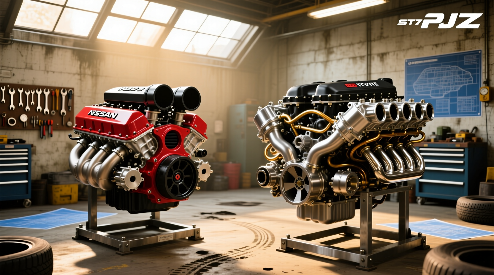 What is the difference between RB26 and 2JZ engines?