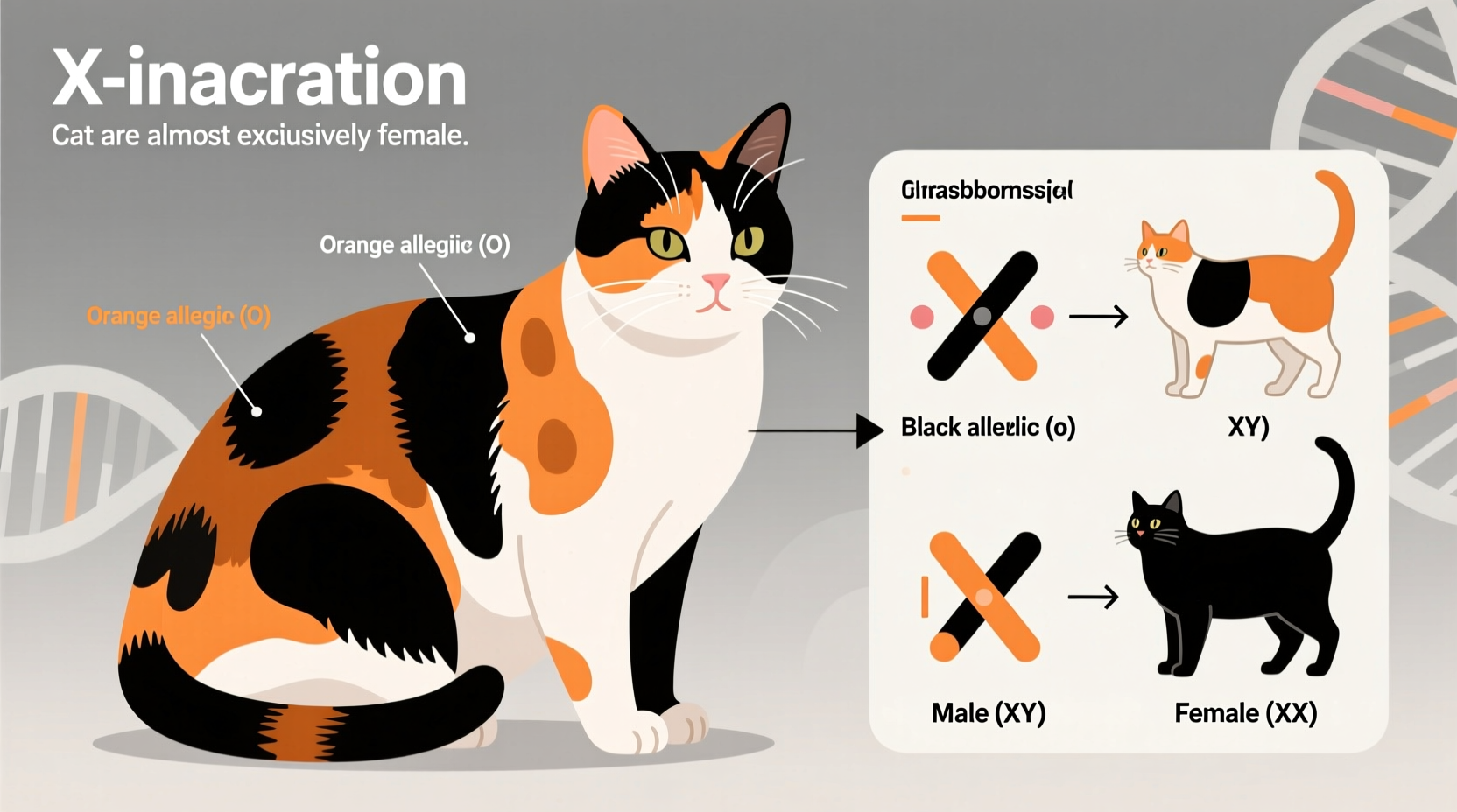 why are calico cats almost always female genetics explained
