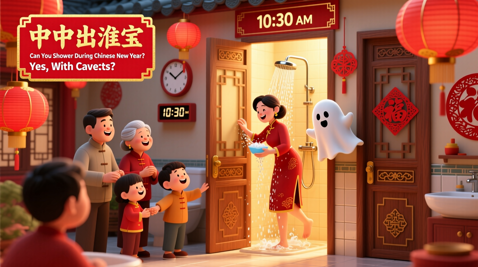 can you shower chinese new year