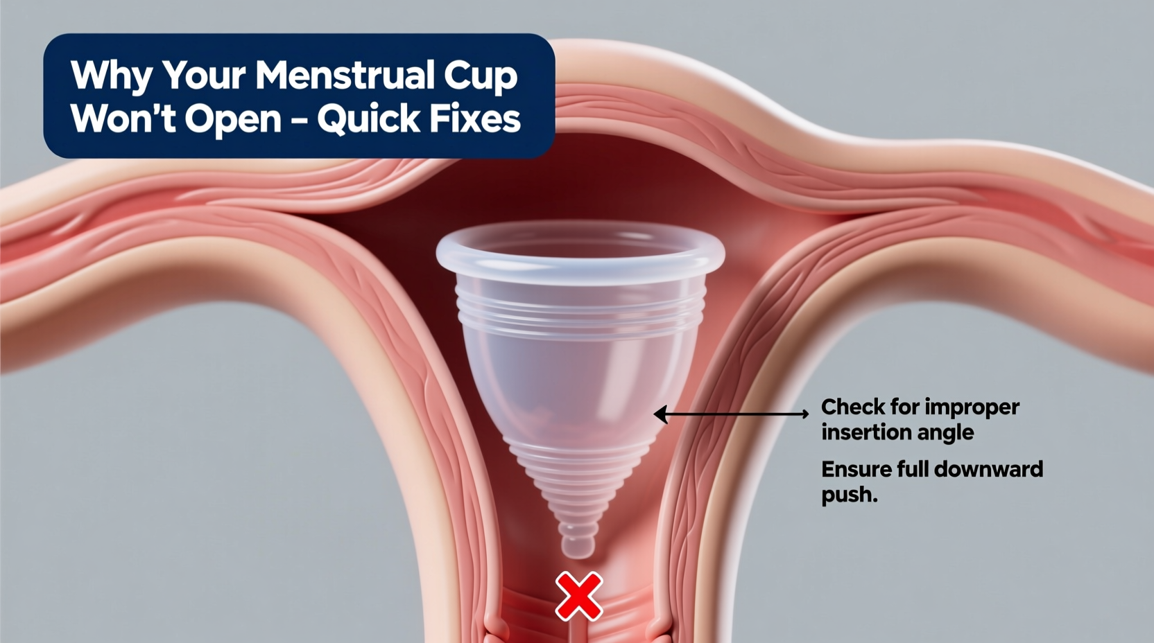 menstrual cup wont open inside causes quick fixes