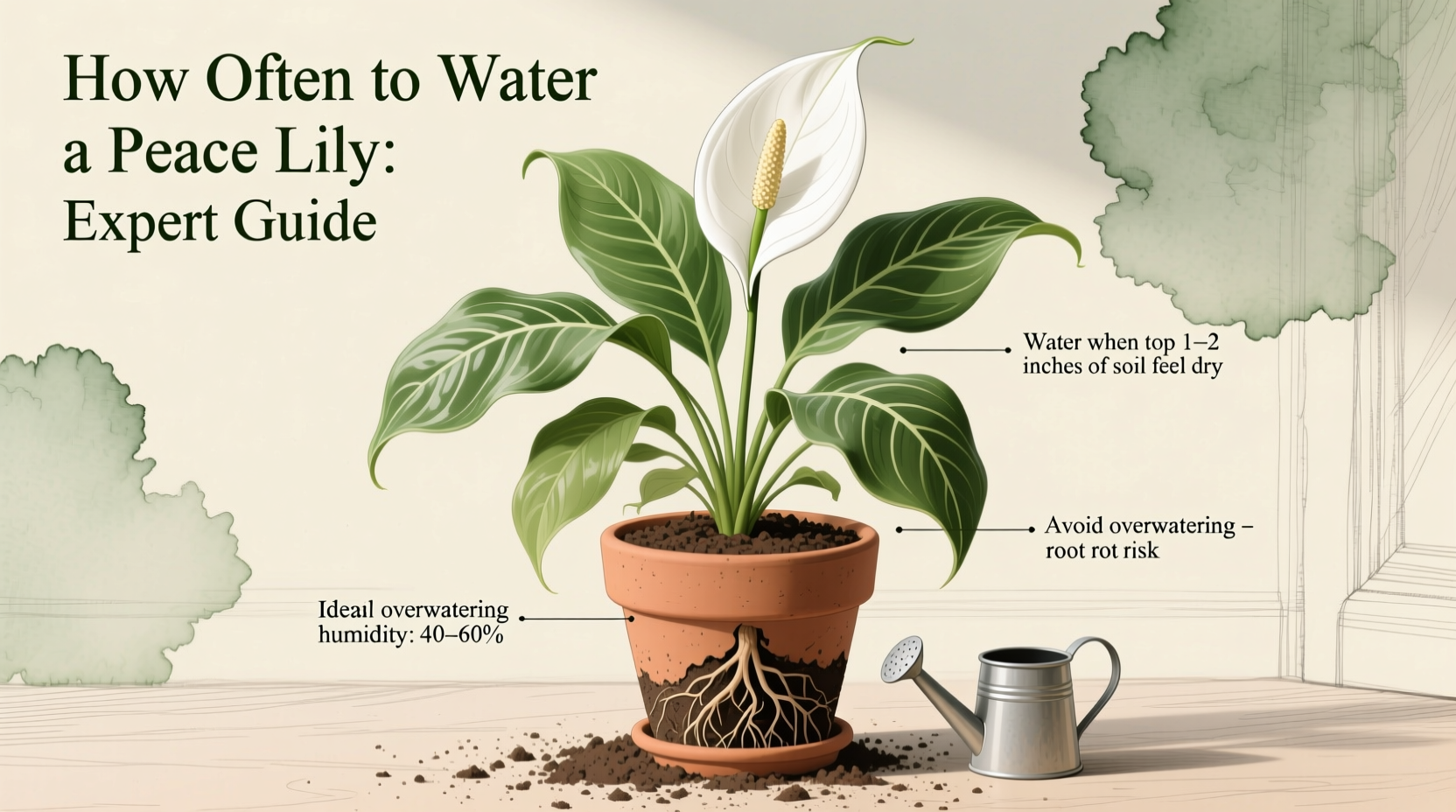 how often do you water a peace lily