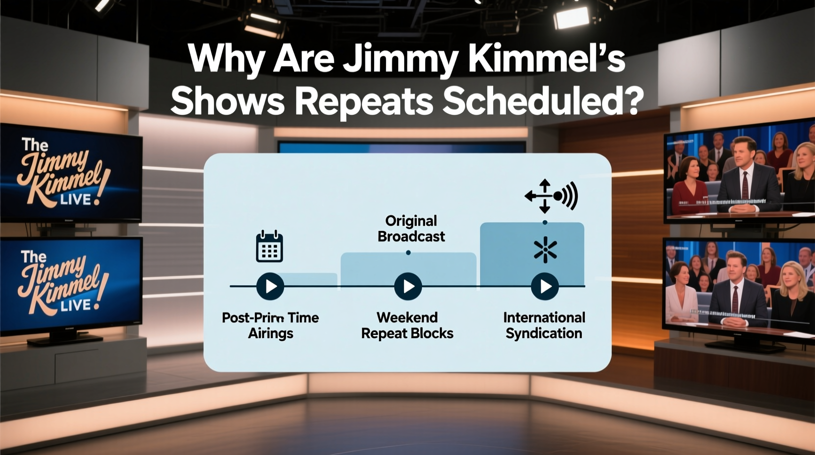 why are jimmy kimmels shows repeats schedule explained