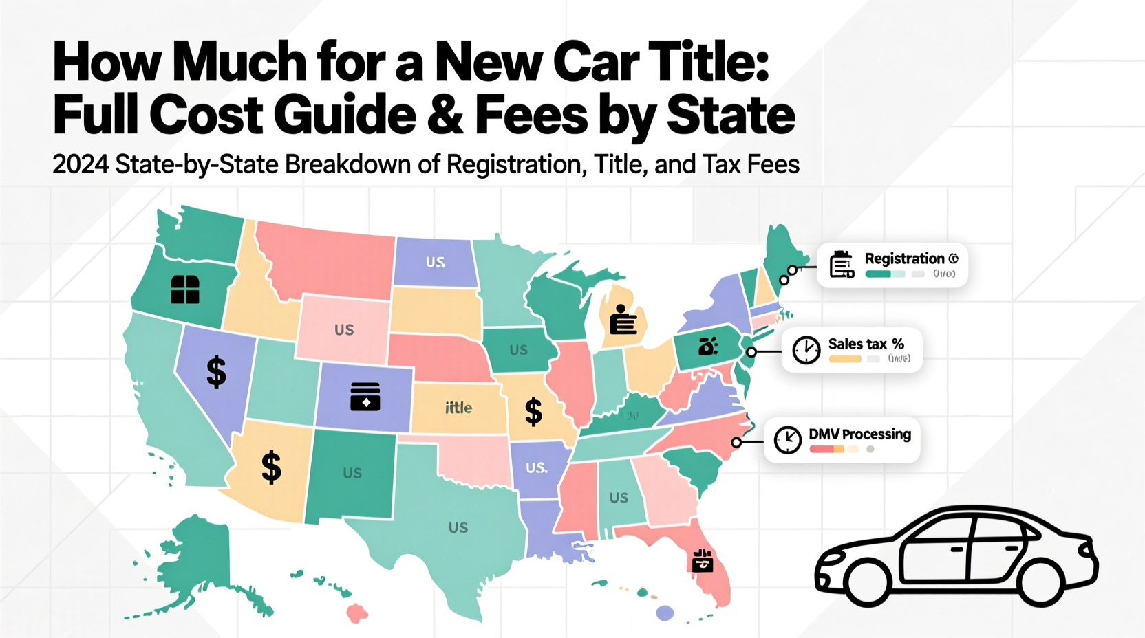 how much for a new car title