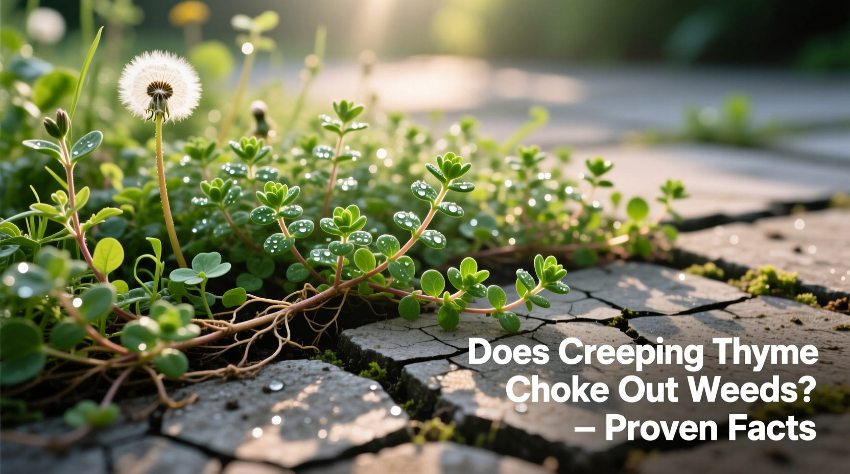 does creeping thyme choke out weeds